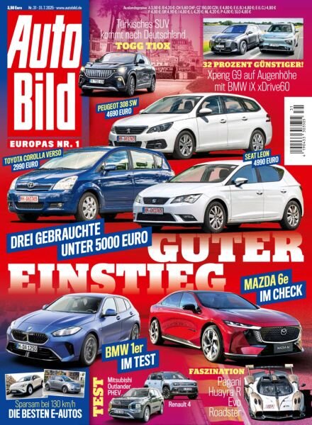 Auto Bild Germany – 31 Juli 2025 Cover