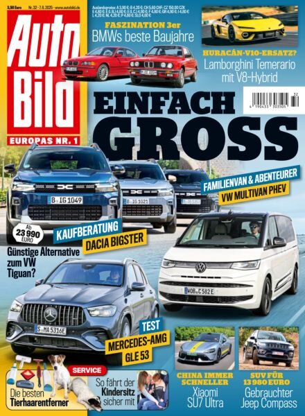 Auto Bild Germany – 7 August 2025 Cover