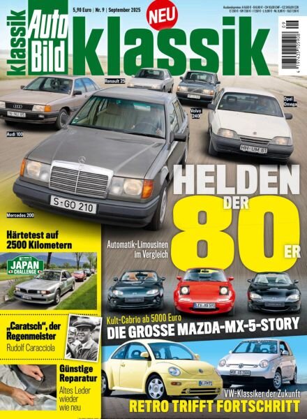 Auto Bild Klassik – September 2025 Cover