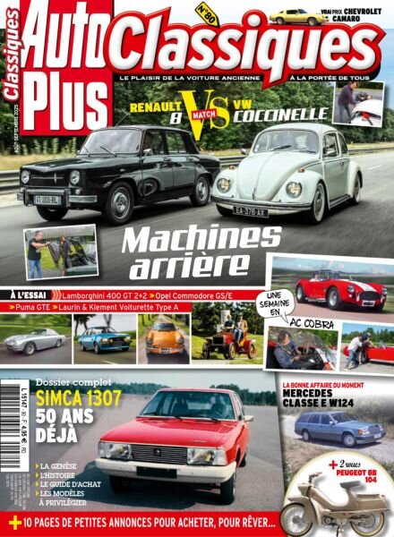 Auto Plus Classiques – Aout-Septembre 2025 Cover