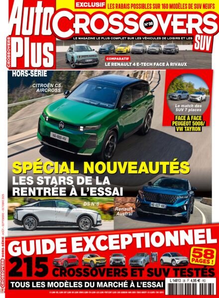 Auto Plus Crossovers SUV – Septembre-Octobre 2025 Cover