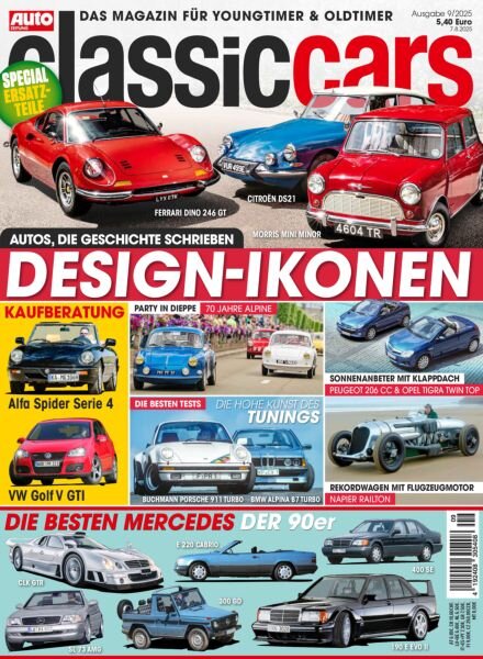 Auto Zeitung Classic Cars – September 2025 Cover
