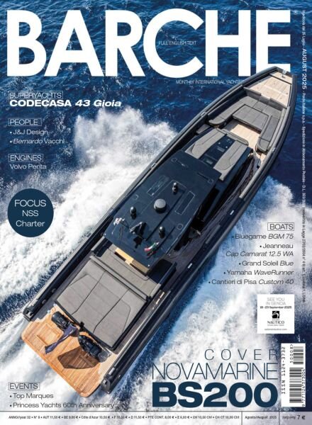 Barche Magazine – Agosto 2025 Cover