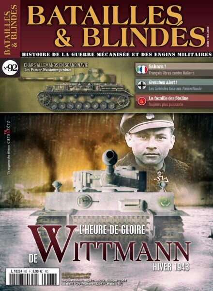 Batailles & Blindes – Aout-Septembre 2019 Cover