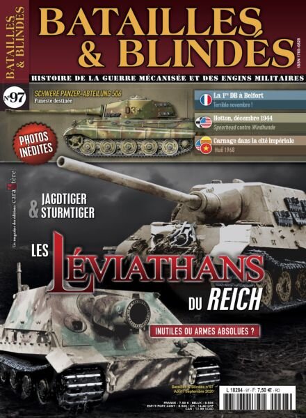 Batailles & Blindes – Aout-Septembre 2020 Cover