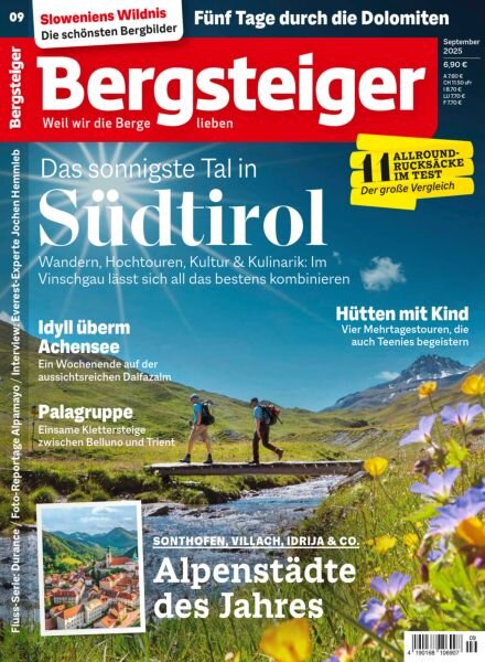 Bergsteiger – September 2025 Cover