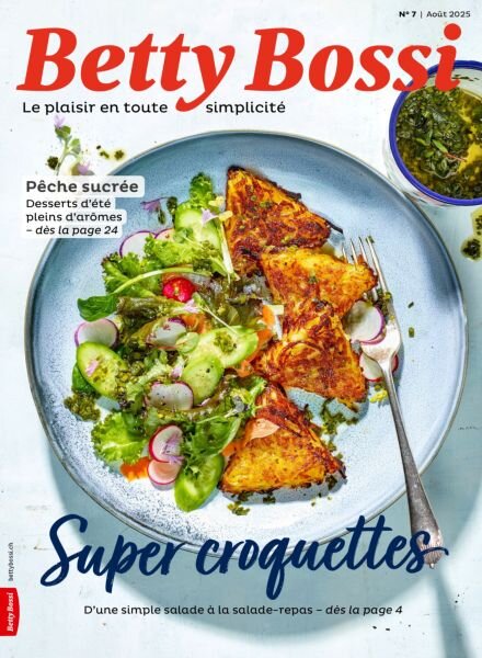 Betty Bossi edition francaise – Aout 2025 Cover