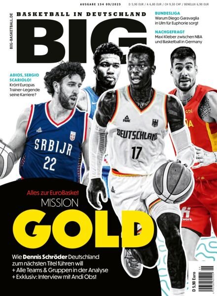 BIG Basketball in Germany – September 2025 Cover