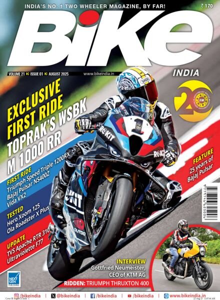 Bike India – August 2025 Cover