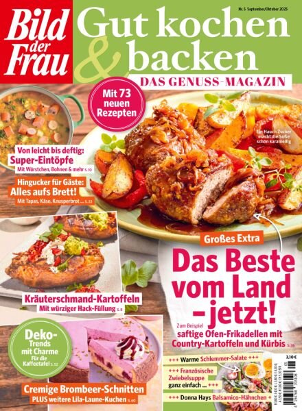 Bild der Frau Gut Kochen & Backen – September-Oktober 2025 Cover