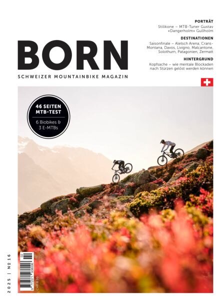 BORN Mountainbike Germany – August 2025 Cover