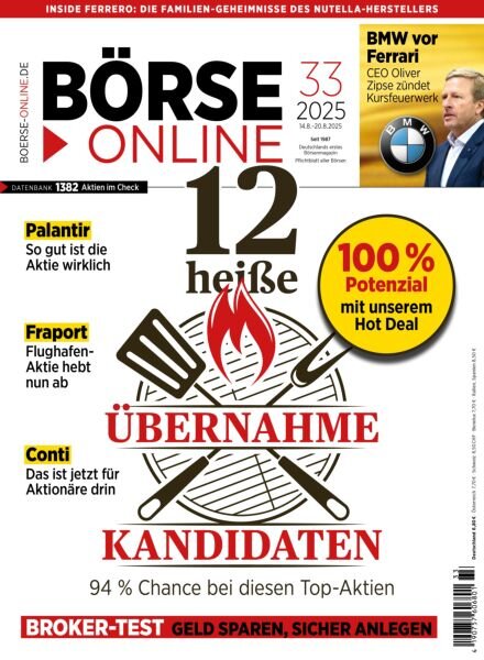 Borse Online – 14 August 2025 Cover