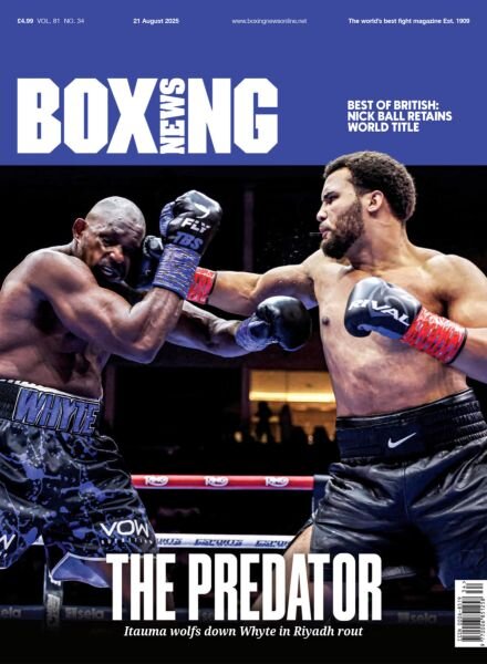 Boxing News – 21 August 2025 Cover