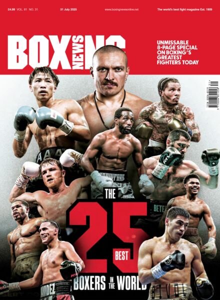 Boxing News – 31 July 2025 Cover