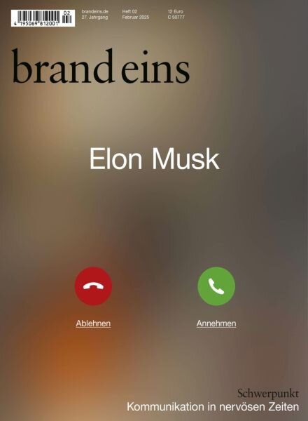 Brand Eins – Februar 2025 Cover