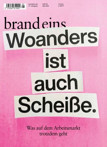 Brand Eins – Mai 2025 Cover