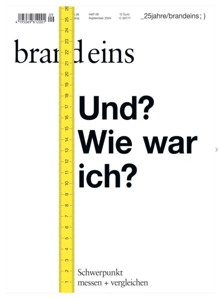 Brand Eins – September 2024 Cover