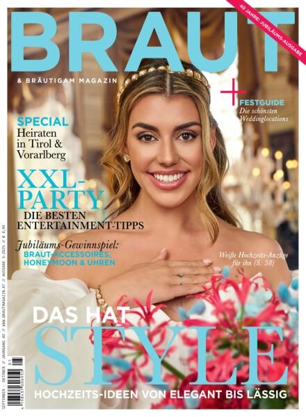 Braut & Brautigam Austria – September-Oktober 2025 Cover