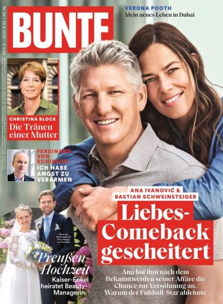 Bunte – 28 August 2025 Cover