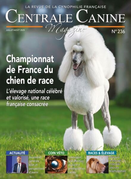 Centrale Canine – Juillet-Aout 2025 Cover