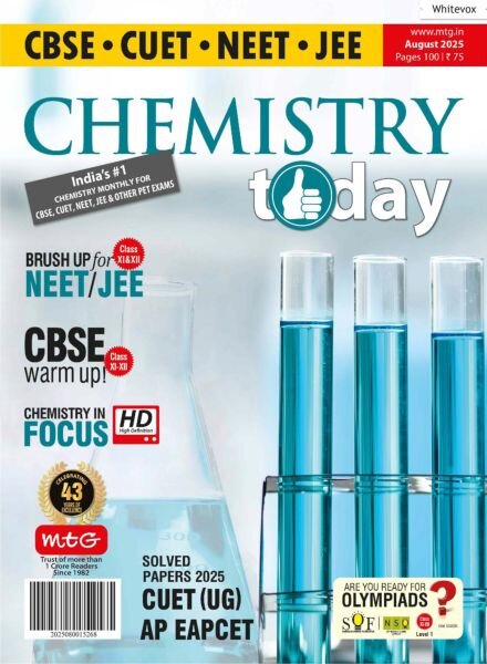 Chemistry Today – August 2025 Cover
