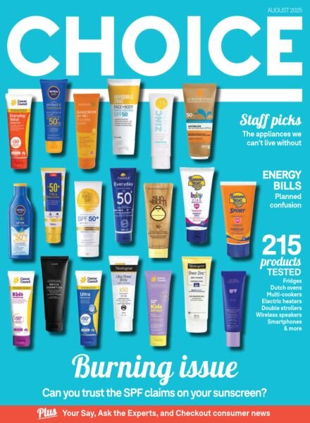 Choice Australia – August 2025 Cover