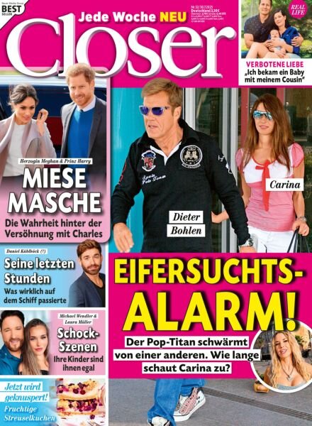 Closer Germany – 30 Juli 2025 Cover