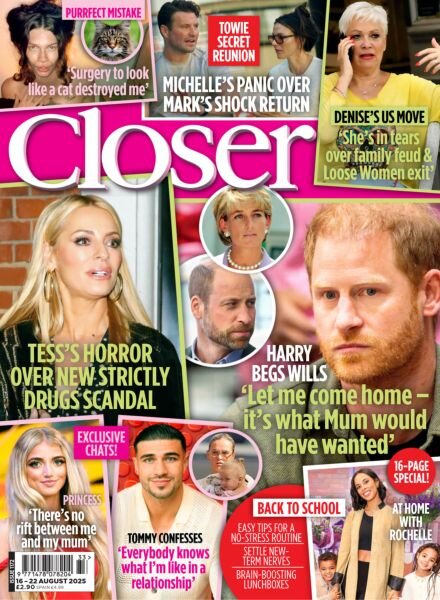 Closer UK – 16 August 2025 Cover