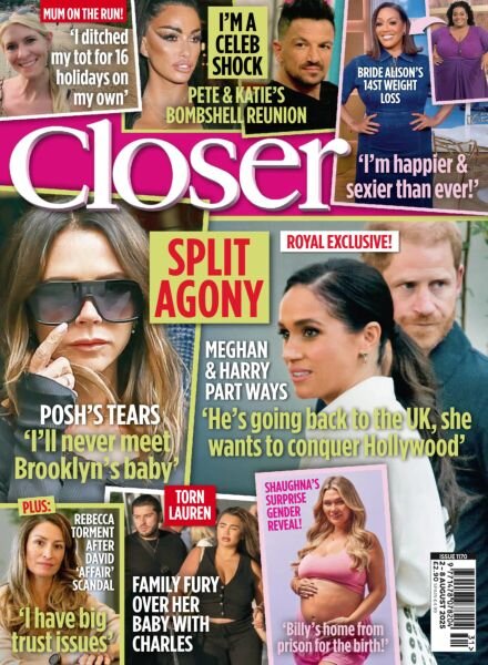 Closer UK – 2 August 2025 Cover