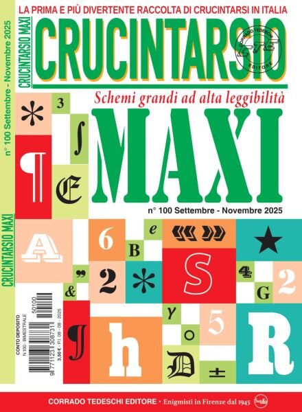 Crucintarsio – Agosto 2025 Cover