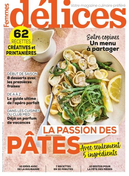 Delices de Femmes d’Aujourd’hui – Avril 2025 Cover