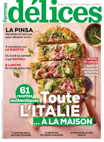 Delices de Femmes d’Aujourd’hui – Mars 2025 Cover