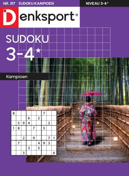 Denksport Sudoku 3-4 kampioen – 7 Augustus 2025 Cover
