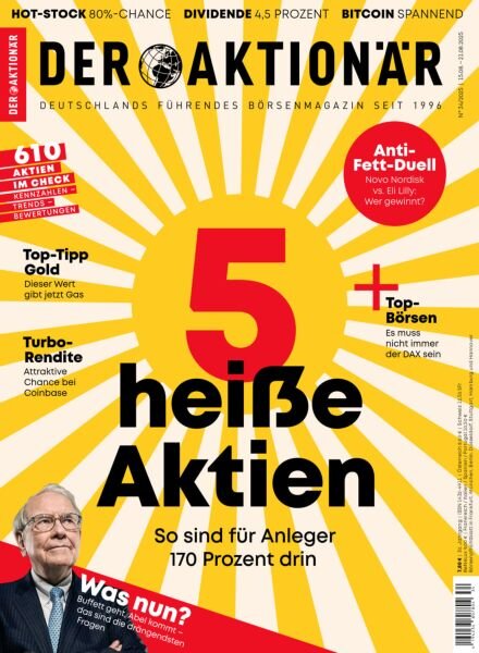 Der Aktionar – 15 August 2025 Cover