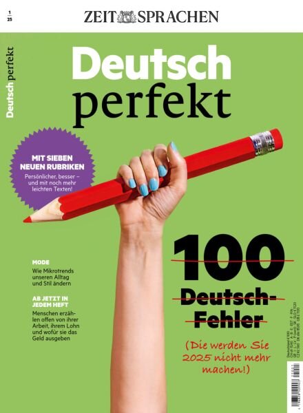 Deutsch Perfekt – Nr 1 2025 Cover