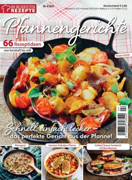 Die beliebtesten Rezepte – 8 August 2025 Cover