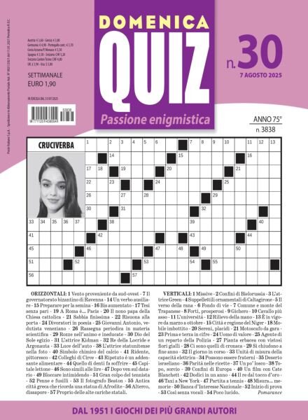 Domenica Quiz – 7 Agosto 2025 Cover