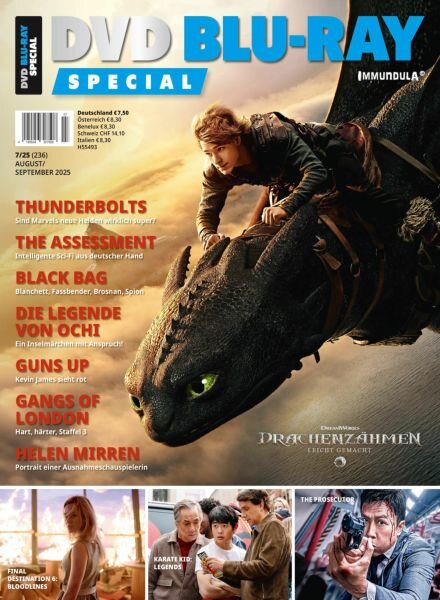 DVD Blu-Ray Special – August-September 2025 Cover