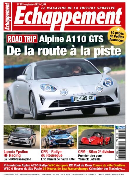 Echappement – Septembre 2025 Cover