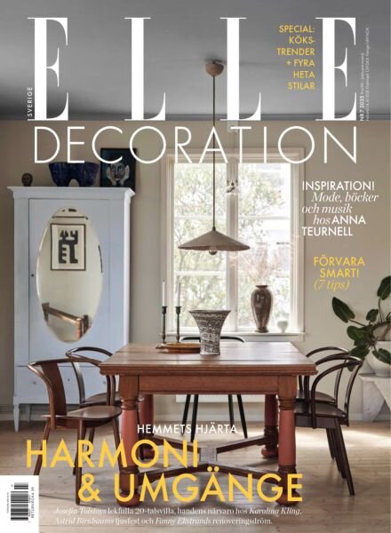 Elle Decoration Sweden – Augusti 2025 Cover