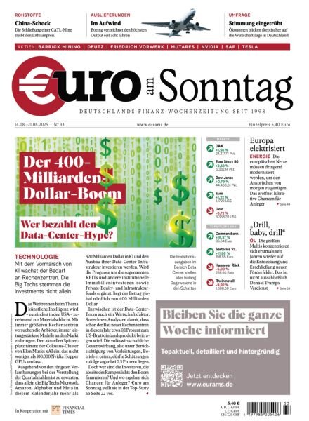 Euro am Sonntag – 14 August 2025 Cover