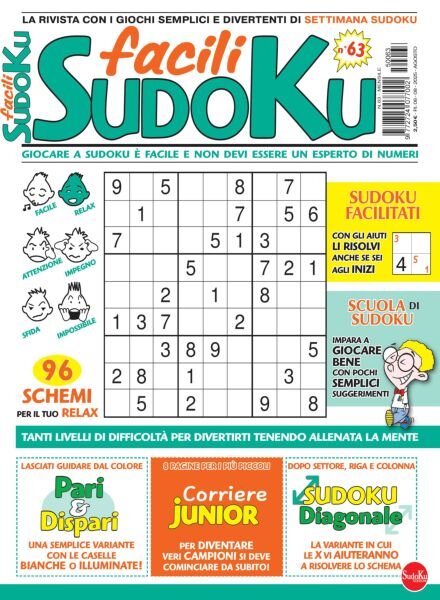 Facili Sudoku – Agosto 2025 Cover