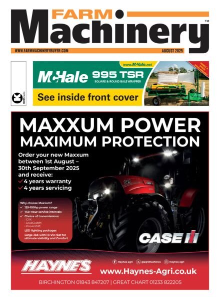 Farm Machinery – August 2025 Cover