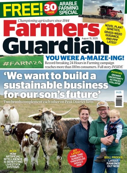 Farmers Guardian – 15 August 2025 Cover