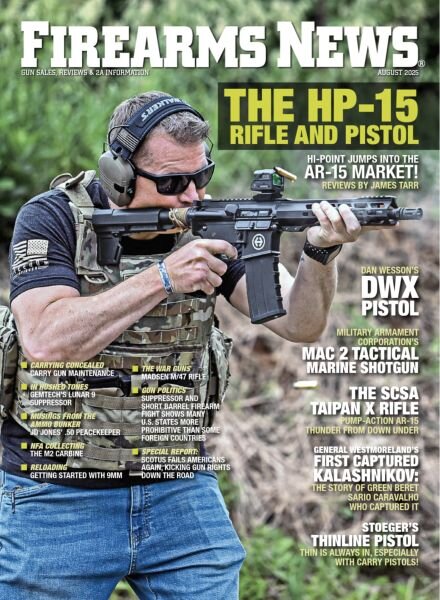 Firearms News – August 2025 Cover