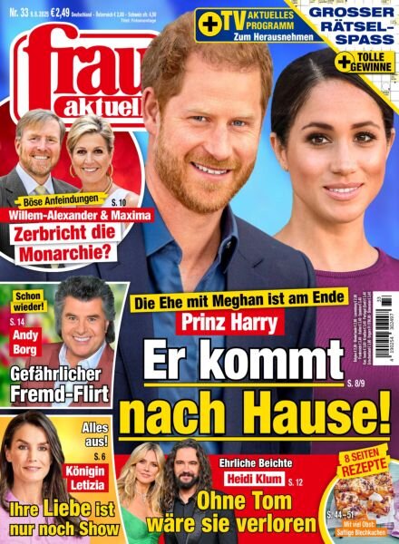 frau aktuell – 9 August 2025 Cover