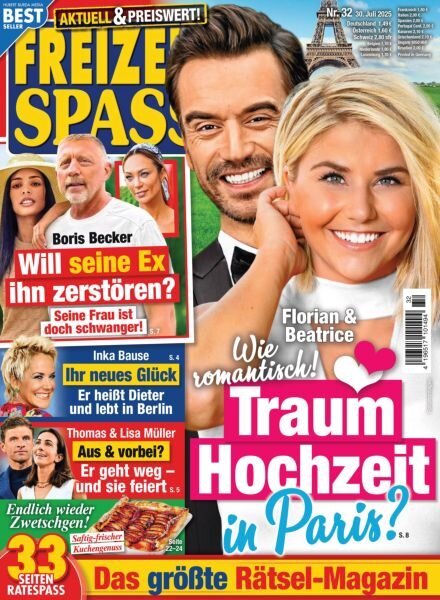 Freizeit Spass – 29 Juli 2025 Cover