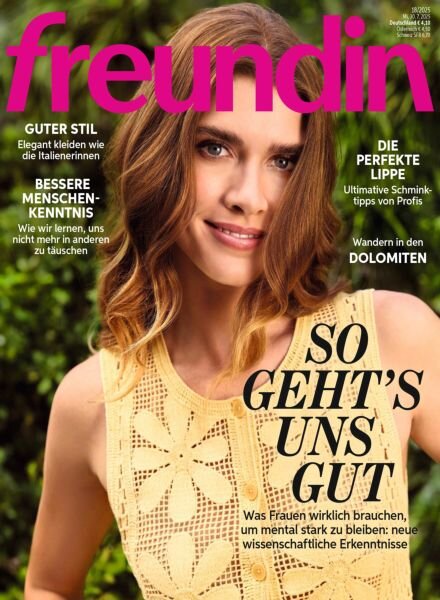 Freundin – 29 Juli 2025 Cover