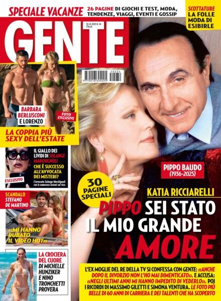 Gente Italia – 30 Agosto 2025 Cover
