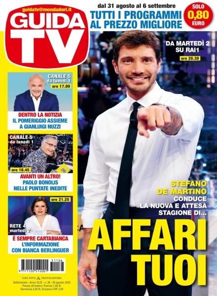 GuidaTV – 26 Agosto 2025 Cover